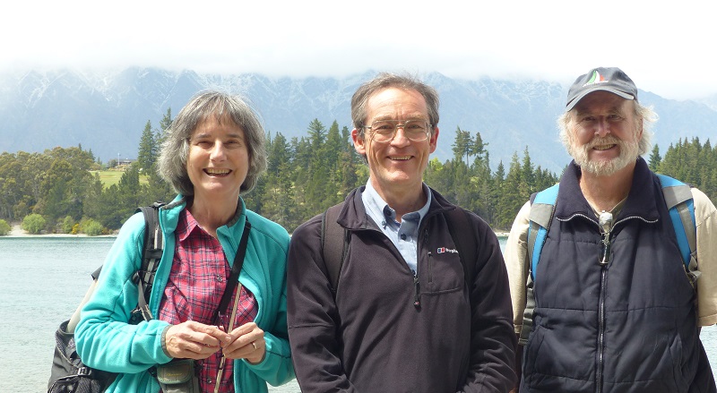 Judith, Andrew, and Randall in Queenstown, Nov 2015